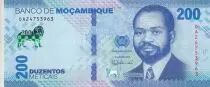 Mozambico 200 Meticais - S. M. Machel - Leo - Polymer - 16-06-2024 - Serial DA
