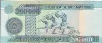 Mozambico Set of 4 notes : 50000, 100000, 200000, 500000 Meticais - Bank of Mozambique - 16-06-1993