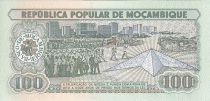 Mozambique 100 Meticais E. Mondlane - Flag ceremony