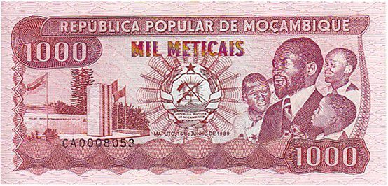 1000 METICAIS 1983 Banknote Note UNC MOZAMBIQUE P 132a P132a 