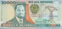 Mozambique 10000 Meticais J. Chissano - Plowing