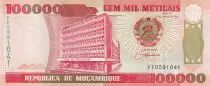 Mozambique 100000 Meticais - Banque du Mozambique - Barrage - 1993 - Série FF - P.139