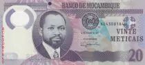 Mozambique 20 Meticais - S. M. Machel - Rhinocéros - 2017 Polymer - P.149b - Neuf