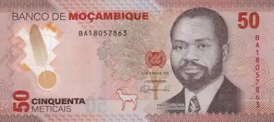 Mozambique 50 Meticais - S. M. Machel - Deer - Polymer - 16-06-2024 - Serial BA