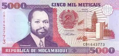 Mozambique 5000 Meticais S. Machel - Foundry