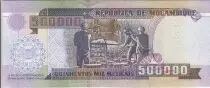 Mozambique Série 4 billets : 50000, 100000, 200000, 500000 Meticais - Banque du Mozambique - 16-06-1993