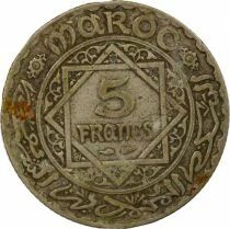 Muhammad V - 5 Silver Francs - 1352 AH /(1933 / 1934) Paris