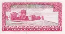 Muscat and Oman 1 Rial Saidi - Arms - Sohar Fort - ND (1970) - Serial A.3 - P.4a