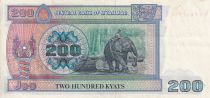 Myanmar 200 Kyats- Chinze - Elephant - 1994 - P.UNC - P.75