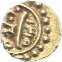 Mysore, Tipu Sultan - Gold Fanam - 1215 AM (1787) Patan