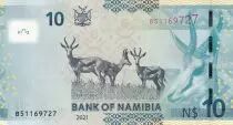 Namibia 10 Namibia Dollars Dollars, Dr Sam Nujoma - Springbok 2021