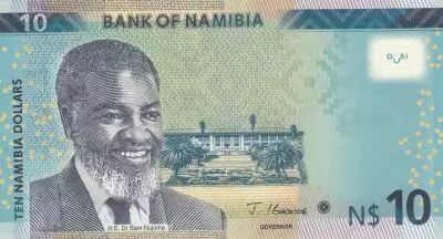Namibia 10 Namibia Dollars Dollars, Dr Sam Nujoma - Springbok 2025 - Serial B6