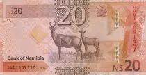 Namibia 20 dollars - Sam Nujoma - Coat of arms of Namibia - 2025 - DD series