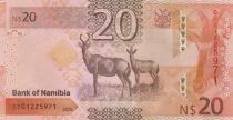 Namibia 20 Namibia Dollars - Dr Sam Nujoma - Springbok - 2025 - Polymer - Série DD