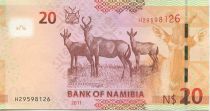 Namibia 20 Namibia Dollars Dollars, H.E. Dr Sam Nujoma - 2011