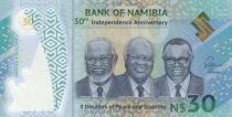 Namibia 30 Dollars - 30 Years of Independence 2020 - Polymer - Series A