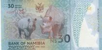 Namibia 30 Dollars - 30 Years of Independence 2020 - Polymer - Series A
