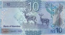 Namibie 10 Dollars Namibie - Dr Sam Nujoma - Springbok - 2025 - Série AA
