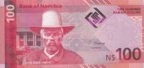 Namibie 100 Namibia Dollars - Kaptein Hendrik Witbooi - Springbok - 2025 - Polymer - Série KK