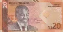 Namibie 20 dollars - Sam Nujoma - Armoiries de la Namibie - 2025 - Série DD