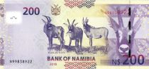 Namibie 200 Namibia Dollars - Kaptein H. Witbooi - Antilopes - 2018 - P.NEW