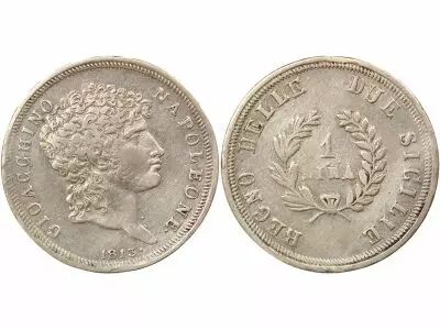 Naples Kingdom of Naples, Joaquim Murat - Silver Lira - 1813 Naples