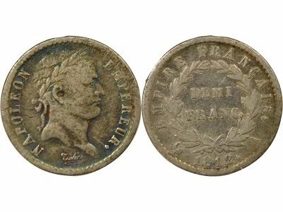 Napoleon I - 1/2 Silver Franc, Empire - 1812 A Paris