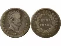 Napoleon I - 1/2 Silver Franc, Empire - 1812 D Lyon