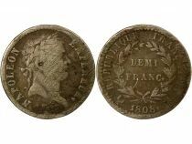Napoleon I - 1/2 Silver Franc, Laureate Head, Republic - 1808 A Paris
