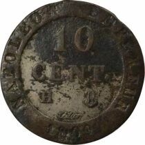 Napoleon I - 10 Centimes with Crowned N - 1809 H La Rochelle