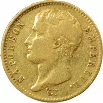 Napoleon I - 20 Gold Francs, Bare Head, Gregorian Cal. - 1807 A Paris