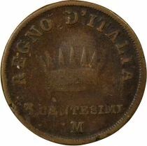 Napoleon I - 3 Centisimi - 1812 M Milan