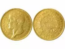 Napoleon I - 40 Gold Francs, Bare Head - 1807 M Toulouse