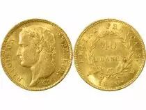 Napoleon I - 40 Gold Francs, Laureate Head, Empire - 1810 W Lille