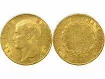 Napoleon I - 40 Gold Francs, Rev. Calendar - Year 14 A Paris