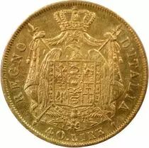Napoleon I - 40 Gold Lire - 1814 M Milan