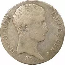 Napoleon I - 5 Silver Francs, Bare Head, Greg. Cal. - 1807 L Bayonne