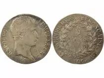 Napoleon I - 5 Silver Francs, Bare Head Gregorian Cal. - 1806 BB Strasbourg