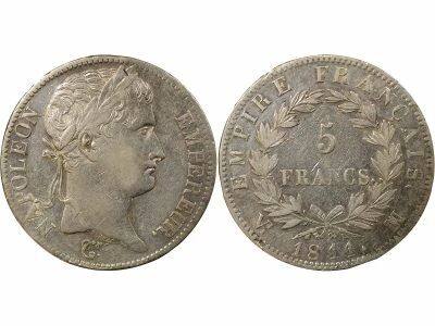 Napoleon I - 5 Silver Francs, Empire - 1811 MA Marseille
