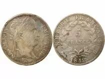 Napoleon I - 5 Silver Francs, Empire - 1812 B Rouen