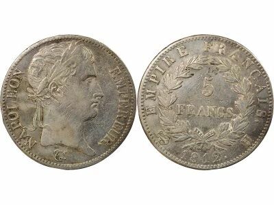 Napoleon I - 5 Silver Francs, Empire - 1812 H La Rochelle