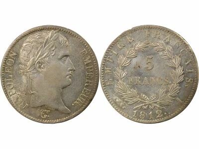 Napoleon I - 5 Silver Francs, Empire - 1812 I Limoges