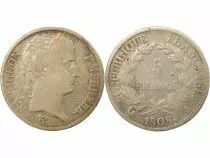 Napoleon I - 5 Silver Francs, Laureate Head, Republic - 1808 A Paris