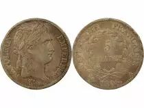 Napoleon I - 5 Silver Francs, Laureate Head, Republic - 1808 A Paris