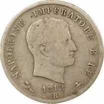 Napoleon I - 5 Silver Lire - 1812 B Bologna