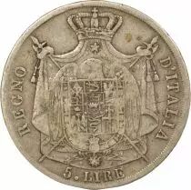 Napoleon I - 5 Silver Lire - 1812 B Bologna