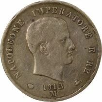 Napoleon I - 5 Silver Lire - 1812 M Milan
