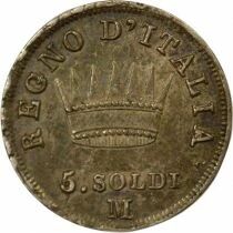 Napoleon I - 5 Silver Soldi - 1809 M Milan