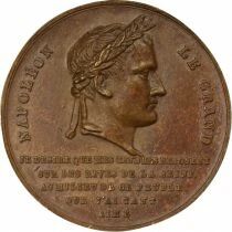 Napoleon I - Copper Medal, Return of the Ashes - 1840