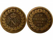 Napoleon I - Decime, Siege of Strasbourg - 1814 BB with points